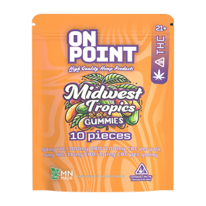 On Point | 5mg THC + 10mg CBGa + 10mg CBC + 25mg CBD | Midwest Tropics