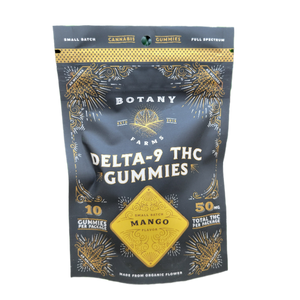 5MG THC + 5MG CBD VEGAN GUMMIES | 1:1 RATIO | MANGO