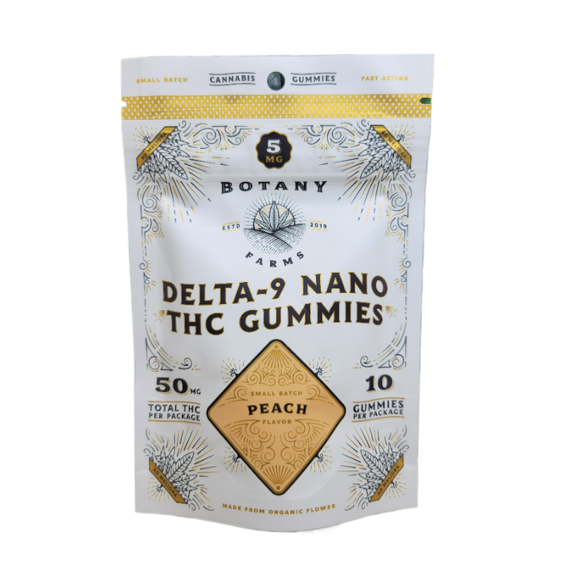 5MG NANO THC VEGAN GUMMIES | FAST ACTING | PEACH