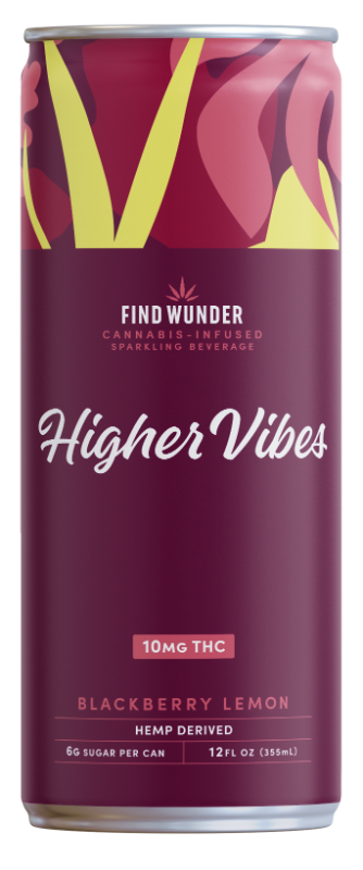 Higher Vibes | 10mg THC & 10mg CBG | Blackberry Lemon