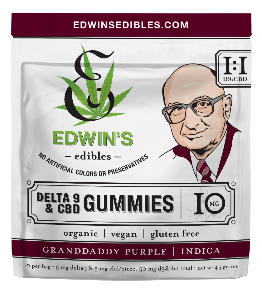 5MG THC + 5MG CBD VEGAN GUMMIES | GRANDADDY PURPLE INDICA