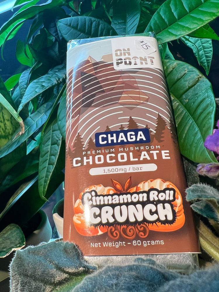 ON POINT | Chaga Cinnamon Roll Crunch Overall Health Bar