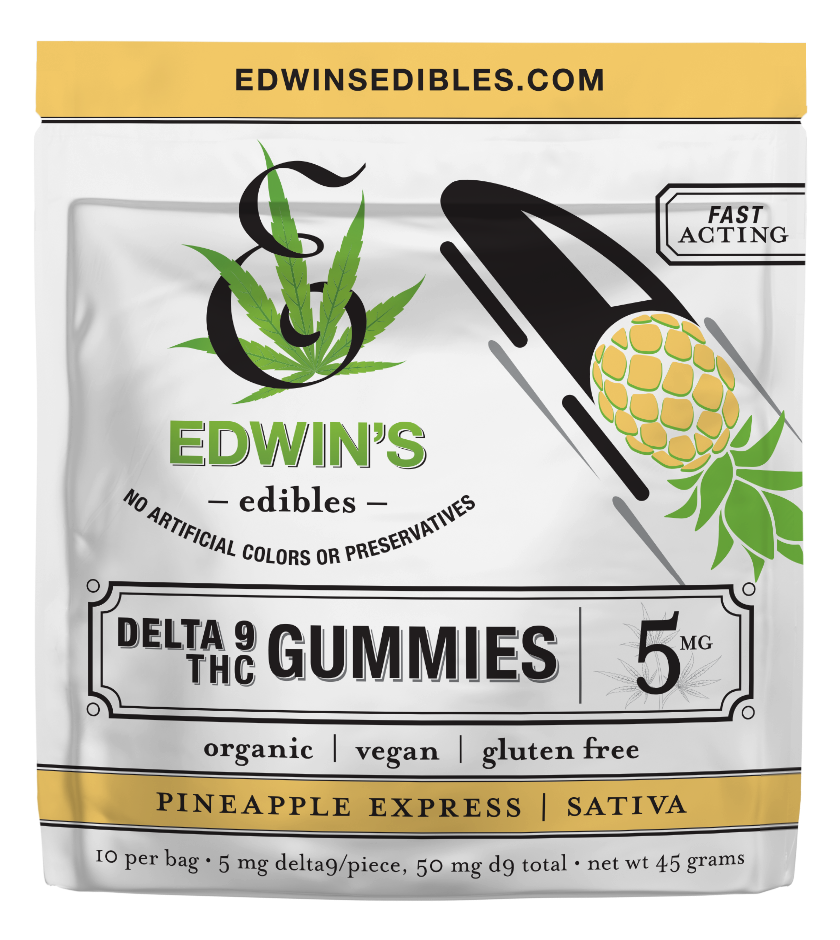 
            
                Load image into Gallery viewer, Pineapple Express | Sativa | 5mg Delta 9 THC Fast Acting Gummies
            
        