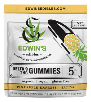 
            
                Load image into Gallery viewer, Pineapple Express | Sativa | 5mg Delta 9 THC Fast Acting Gummies
            
        