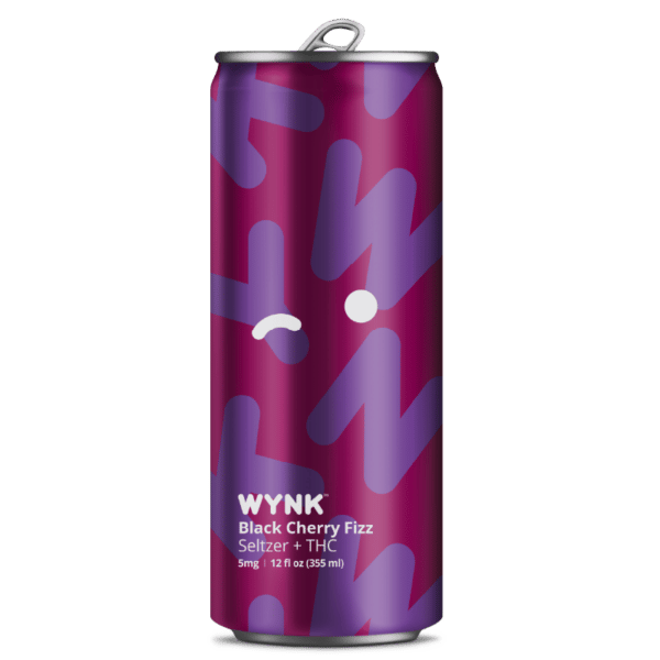 Wynk Sparkling Water | 2.5mg THC 2.5mg CBD | Black Cherry Fizz