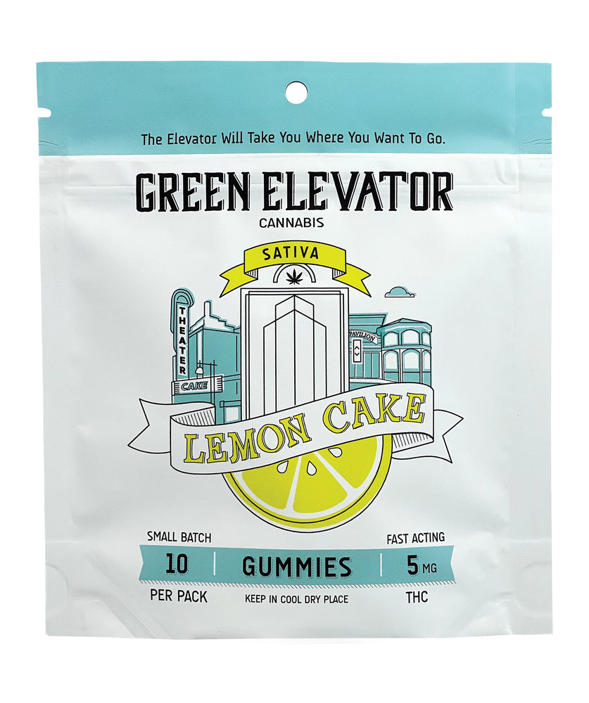 GREEN ELEVATOR | LEMON CAKE | 5MG THC