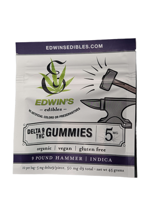 
            
                Load image into Gallery viewer, 5MG THC VEGAN GUMMIES | 9 POUND HAMMER INDICA
            
        