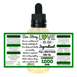 Full Spectrum CBD Oil - 1000mg (Multiple Flavors)