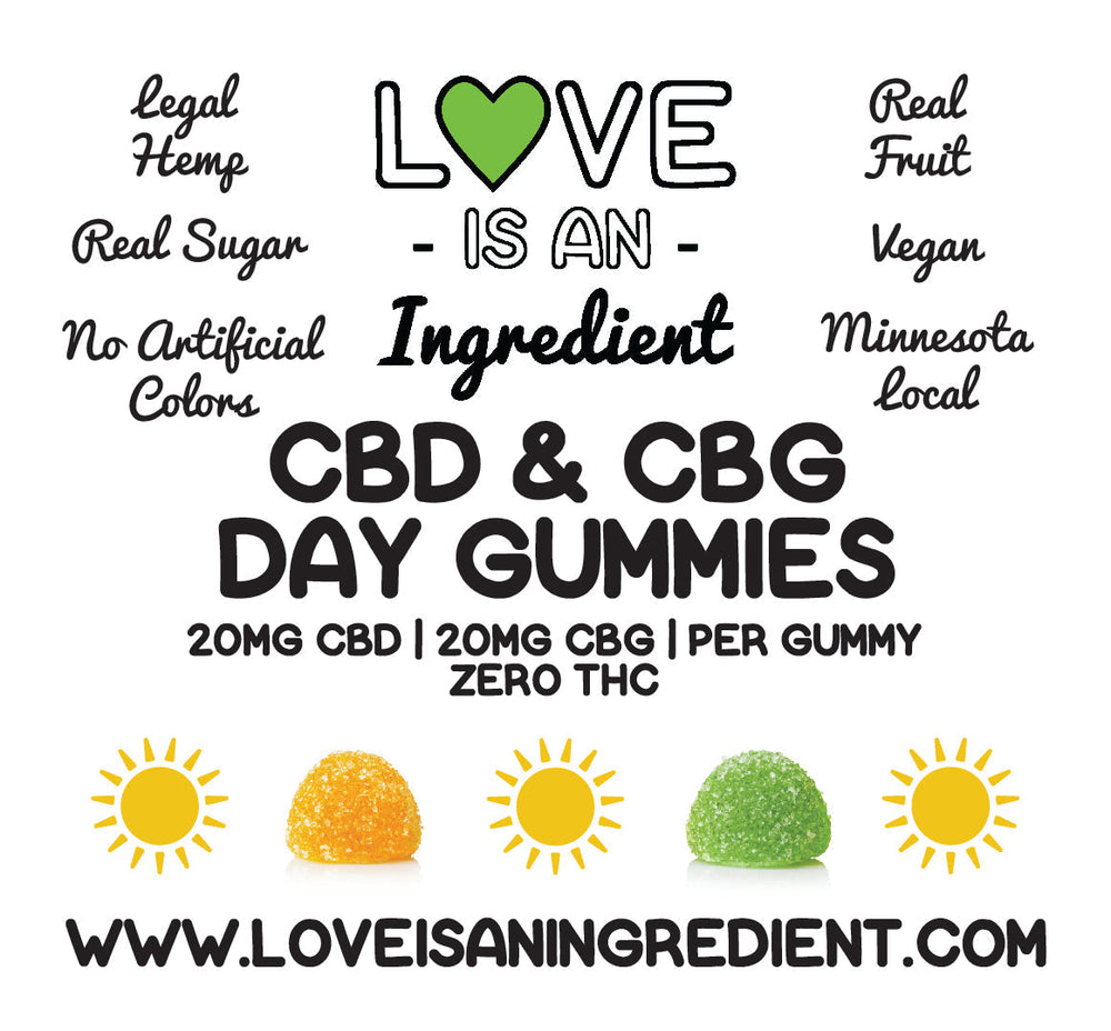 Day Blend Vegan Gummies (10mg CBD/10mg CBG)