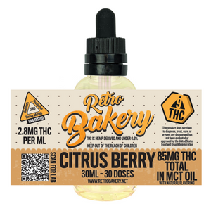 85MG THC TINCTURE | 30 DOSES | CITRUS BERRY SATIVA