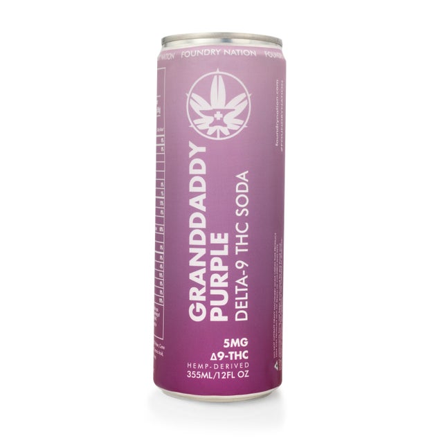 
            
                Load image into Gallery viewer, Foundry Nation Soda | 5mg THC | Granddaddy Purple
            
        