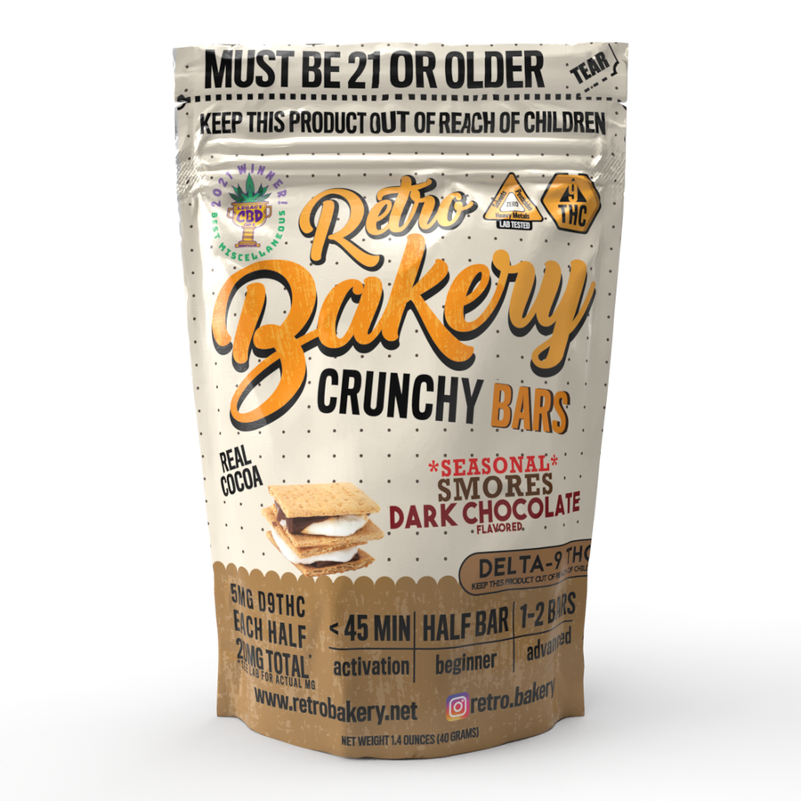 
            
                Load image into Gallery viewer, Seasonal:  20mg Crunchy Bar - Dark Chocolate Smores - 2 Pack
            
        